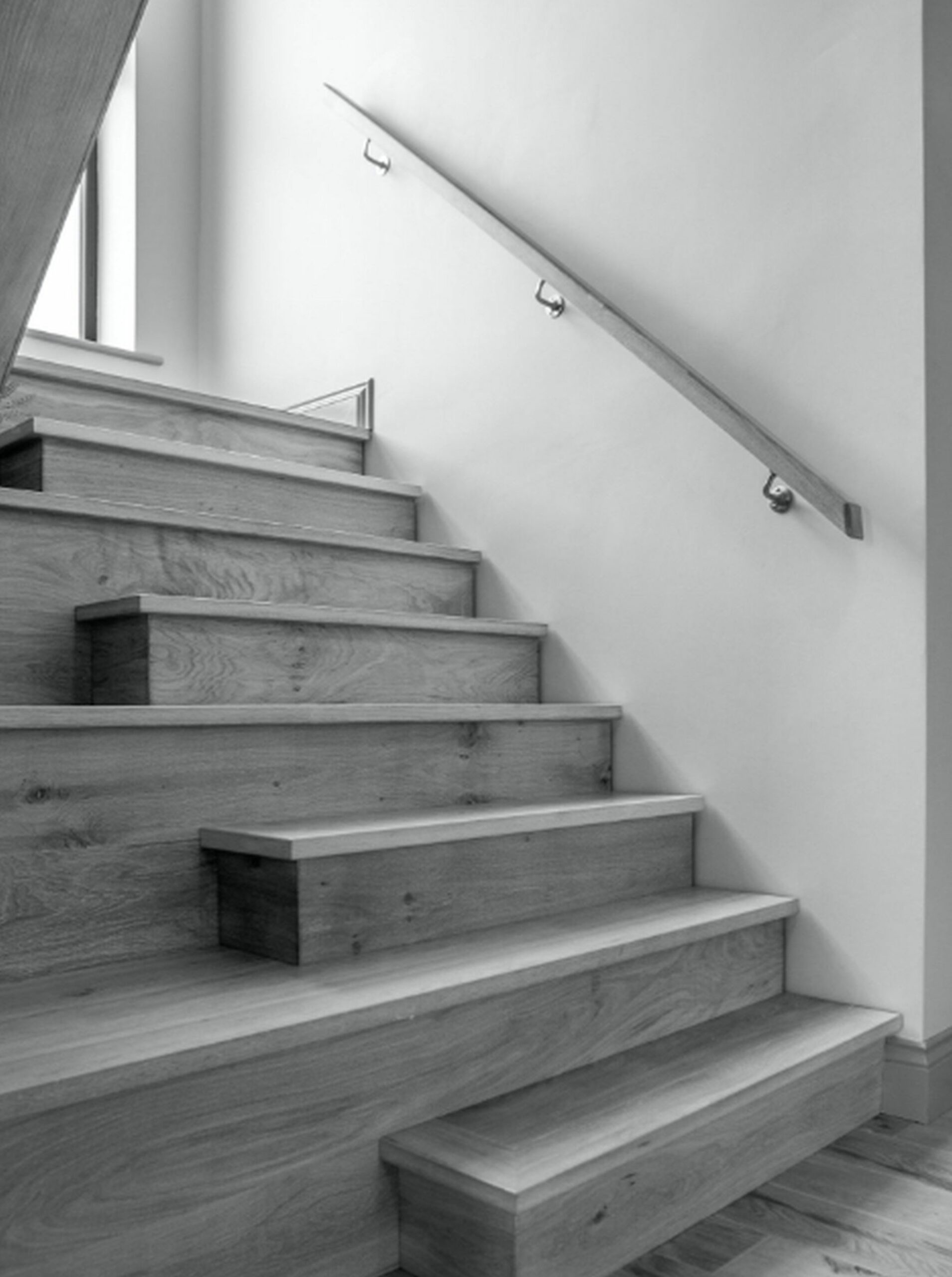 wooden stairway